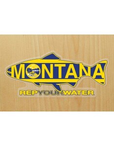 RepYourWater Montana Flag Sticker in One Color